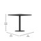 Flash Furniture Square Laminate Table, Laminate Top, Wood Grain XU-BLKTB-3030-TR18-GG - alternate 7